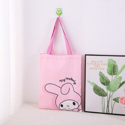 HelloKitty Handbag My Melody Kuromi Cute Beauty Shopping Storage Shoulder Bag