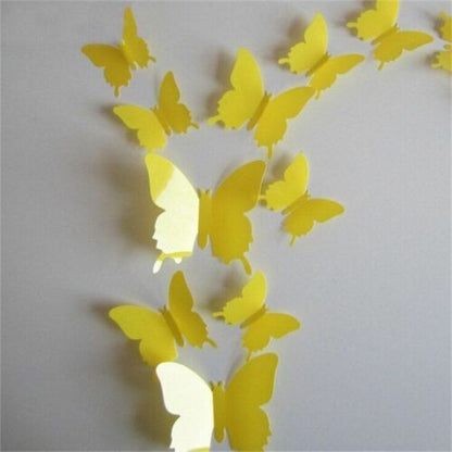 Butterfly Wall Furniture Stickers Home Poster Kitchen Room Adhesive Decoration