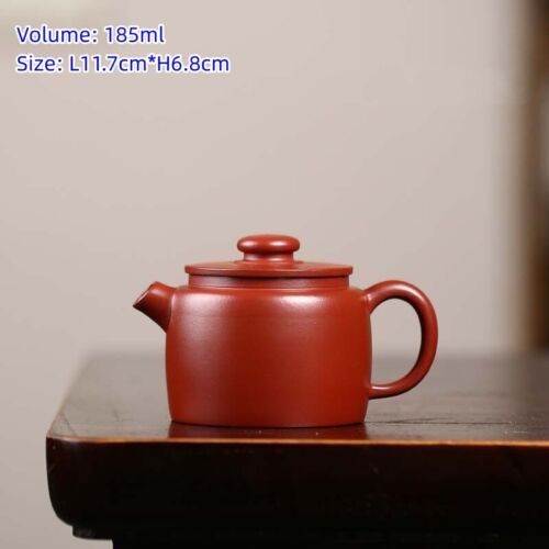 Chinese Kungfu Tea Pot Handmade Dahongpao Clay Real Yixing Zisha Pot Marked Red