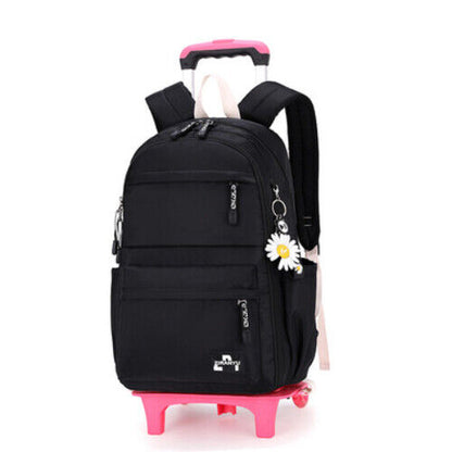 School Bag Child Wheels Primary Student Backpack Travel Bagpack Girls Schoolbags