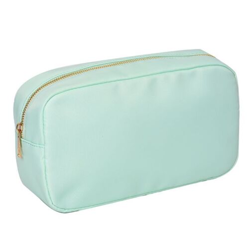 Mini Embroidery Patch Toiletry Pouch Waterproof Storage Nylon Travel Makeup Bag