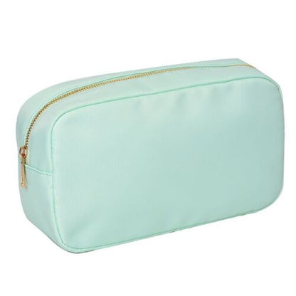 Mini Embroidery Patch Toiletry Pouch Waterproof Storage Nylon Travel Makeup Bag