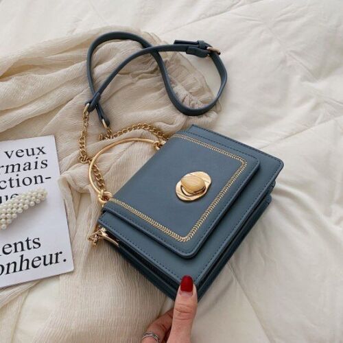 Leather Mini Crossbody Bags Summer Shoulder Bag Short Handle Phone Purse Handbag
