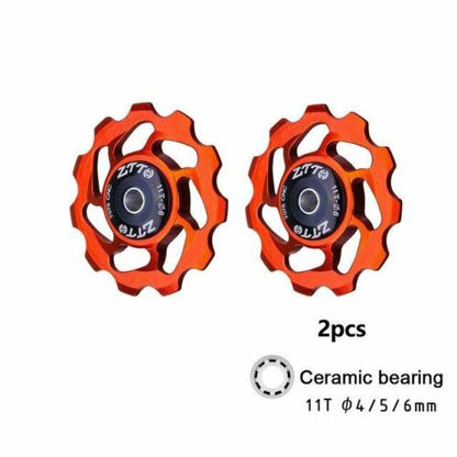 Pulley Jockey Wheel 11T MTB Bicycle Rear Derailleur Ceramic Bearing Road Bike 1p