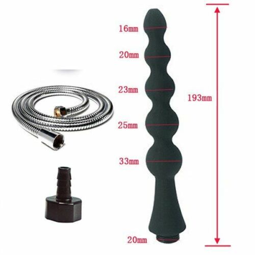 Shower Nozzle Silicone Enema Healthy Rectal Anal Syringe Douche System Vaginal