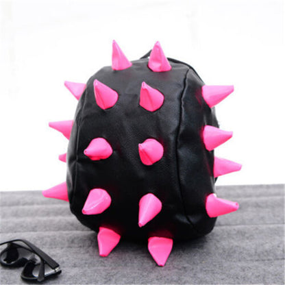 Unisex Hedgehog Spike Travel Backpacks Spiky Punk School Bookbags Shoulder Bags