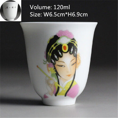 Chinese tea cup Japanese style master cup of tea blue-and-white porcelain cups