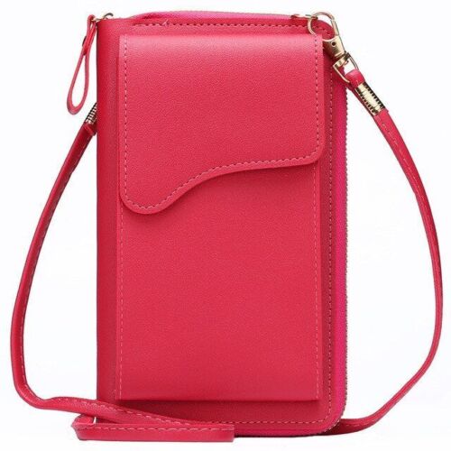 Small Crossbody Shoulder Bag Synthetic Leather Phone Holder Purse Messenger Bags