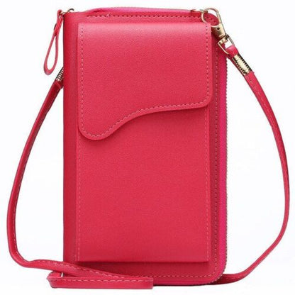 Small Crossbody Shoulder Bag Synthetic Leather Phone Holder Purse Messenger Bags