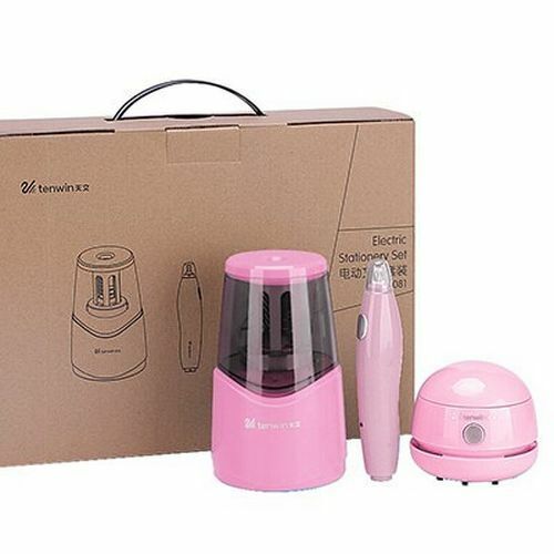 Electric Pencil Sharpener Adjustable Hand Crank Mechanical Knife Holder Station