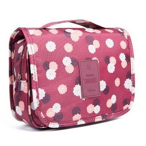 Solid Makeup Bag Toiletries Organizer Traveling Kit Cosmetic Purse 18.5*24*9.5CM
