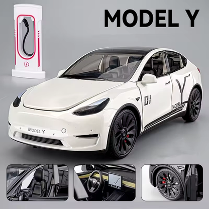 1:24 Model 3 Model Y X Alloy Car Model Diecast Metal Toy Vehicles Car Model Simu