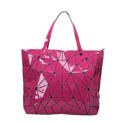Women Bags Beach Large Tote Hologram Shoulder Bag Geometric Pouch 40*7.5*31.5 CM