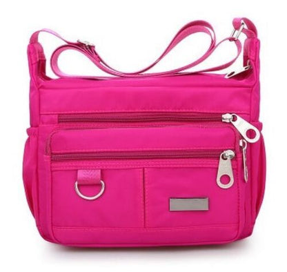 Shoulder Bags Waterproof Nylon Handbag Purse Messenger Crossbody Bag 25*9*19 CM