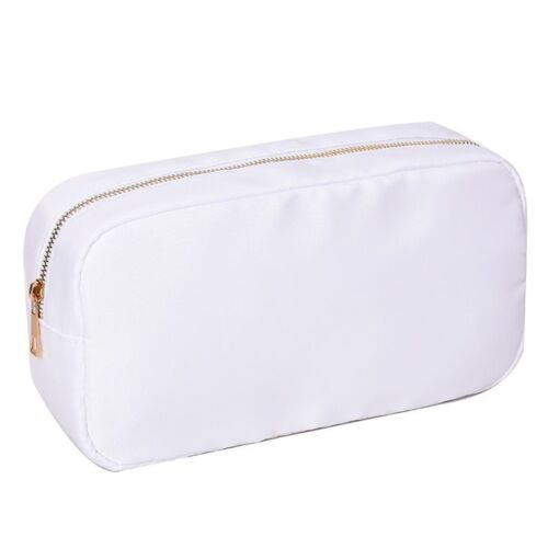 Waterproof Nylon Bag Cosmetic Bag Solid Color Makeup Bag Travel Beauty Organizer