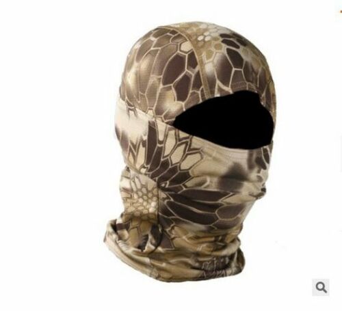 Tactical Camouflage Full Face Mask Hunting Cycling Sports Helmet Liner Military