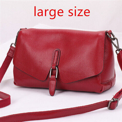 Pure Leather Handbag Shoulder Messenger Bag Female Layer Leather Portable Bag