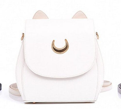 Cat Ear Crossbody Bag Small Shoulder Synthetic Leather Handbag Elegant Traveling