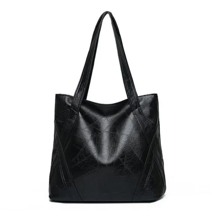 Fashion Women's Ladies Faux Leather Tote Bag Shopper Shoulder Bag Handbag
