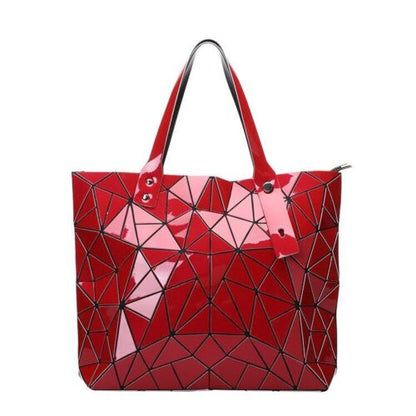Women Bags Beach Large Tote Hologram Shoulder Bag Geometric Pouch 40*7.5*31.5 CM