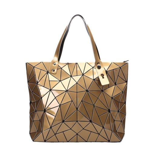 Women Bags Beach Large Tote Hologram Shoulder Bag Geometric Pouch 40*7.5*31.5 CM