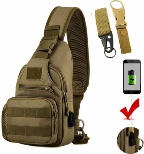 Shoulder Bag Bottle Pouch Chest Outdoor Travel Hunting Climbing Hiking Backpack