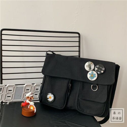 Student Messenger Large Shoulder Bag Multifunctional School Outdoor Traveling