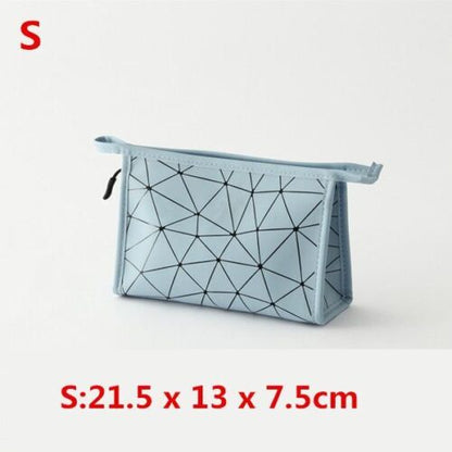 Waterproof Cosmetic Bag Synthetic Leather Toiletry Make Up Organizer Travel S/L