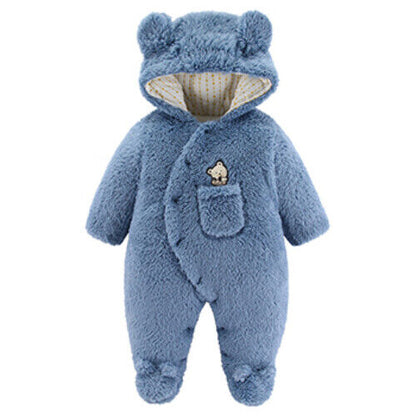 Infant Girl Overall Jumpsuit Spring Autumn Hooded Baby Months Newborn Clothes