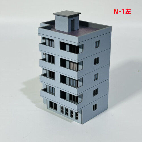 1/150 Building Model Railroad High Rise Office House Diorama Scene Display Model