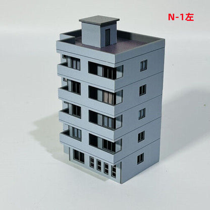 1/150 Building Model Railroad High Rise Office House Diorama Scene Display Model