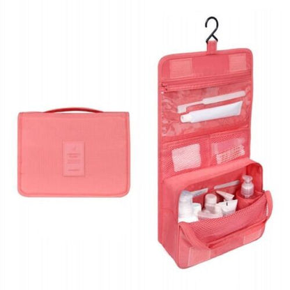 Travel Waterproof Cosmetic Organizer Pouch Hanging Toiletry Bag Makeup Polyester