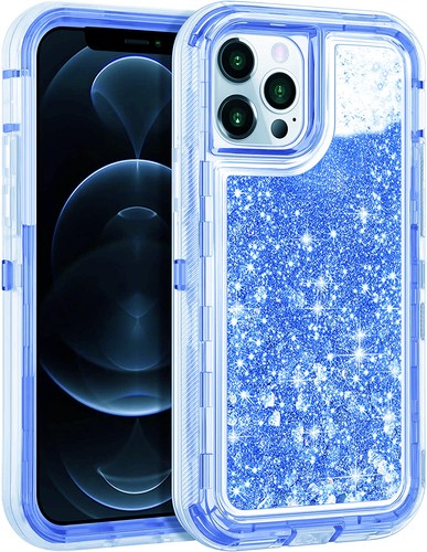 iphone 16 Pro Max 11/12/13/14/15 Plus/XS Max/XR Shockproof Case Liquid Glitter