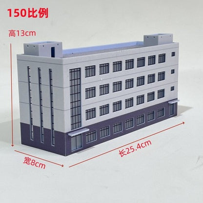 1/150 N Scale Model City Street View Scene Display Architectural Model