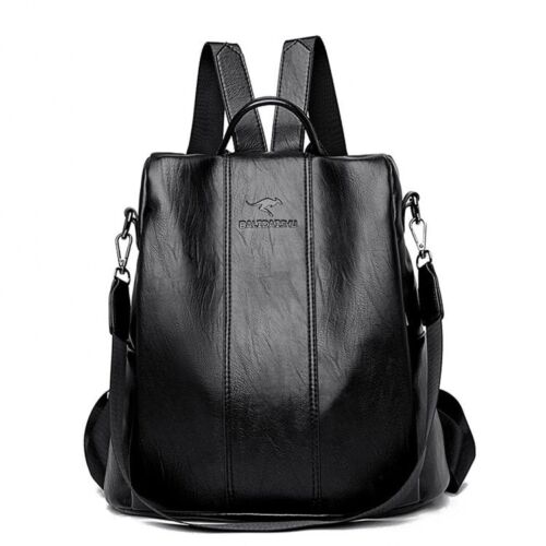 Anti-theft Genuine Leather Backpack Vintage Shoulder Bag Travelling School Purse