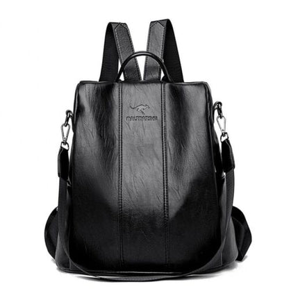 Anti-theft Genuine Leather Backpack Vintage Shoulder Bag Travelling School Purse