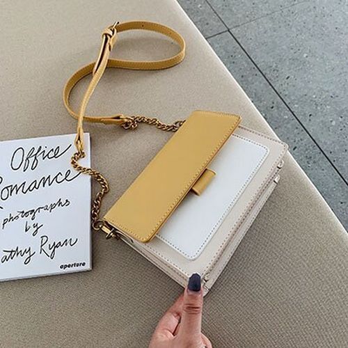 Mini Leather Crossbody Bags Chain Shoulder Simple Travel Long Belt Purse Handbag