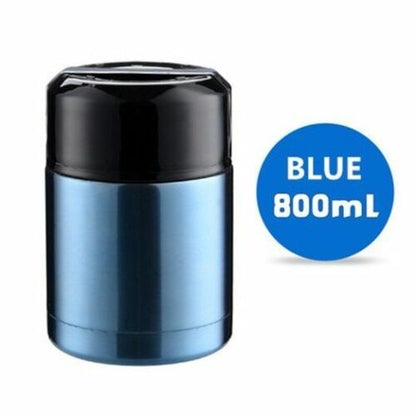 Thermos Lunch Box 800ML/1000ML/1200ML Portable Stainless Steel Food Containers