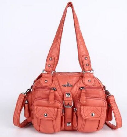 Women Small Handbags Satchel Handbag Synthetic Shoulder Bag 8”x11” Shoulder Bags