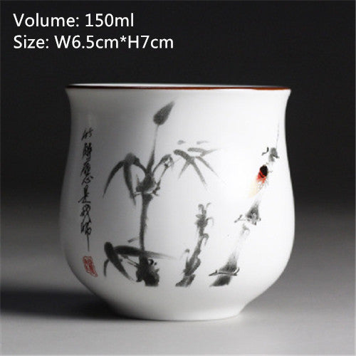 Chinese Tea Cup Japanese Style Master Cup Of Tea Blue-and-white Porcelain Cups