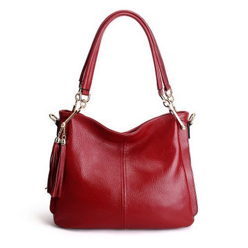 Luxury Handbag Small Square Bag Genuine Leather Tassel Style Sling Bag Traveling