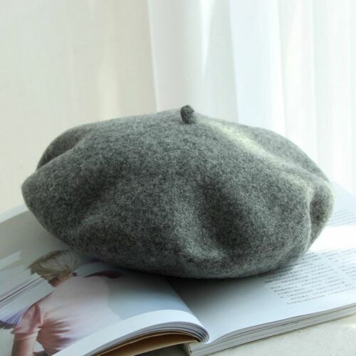 Berets Hat 100% Pure Wool French Artist Women Painter Vintage Warm Walking Cap