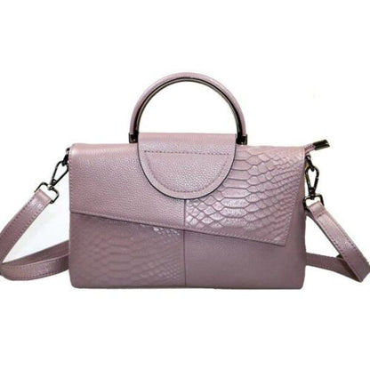 Crocodile Pattern Genuine Leather Crossbody Purse Small Shoulder Bag Handbag 1PC