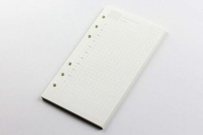 Notebook A5 A6 A7 Loose Leaf Refill Spiral Bind Planner Inner Page Inside Paper