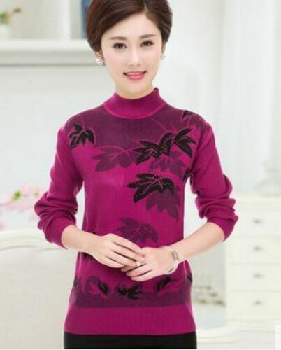 Women Sweater Cashmere Woolen Plus Size Embroidering Diamond - Studded Pullover