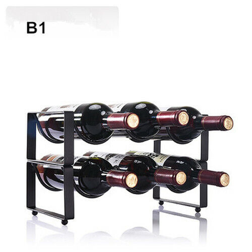 Multi-layer Wine Rack Wine Bottle Holder Display Shelf Iron Rack Wine Cabinet