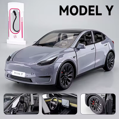 1:24 Model 3 Model Y X Alloy Car Model Diecast Metal Toy Vehicles Car Model Simu