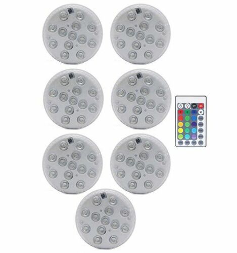 Swimming Pool Light 13 LED RGB Submersible Magnet Suction Cup Underwater Night