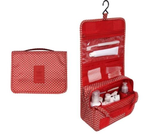 Travel Waterproof Cosmetic Organizer Pouch Hanging Toiletry Bag Makeup Polyester