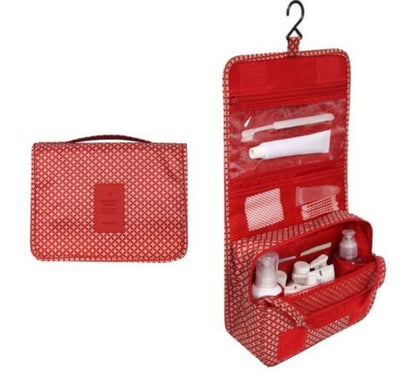 Travel Waterproof Cosmetic Organizer Pouch Hanging Toiletry Bag Makeup Polyester